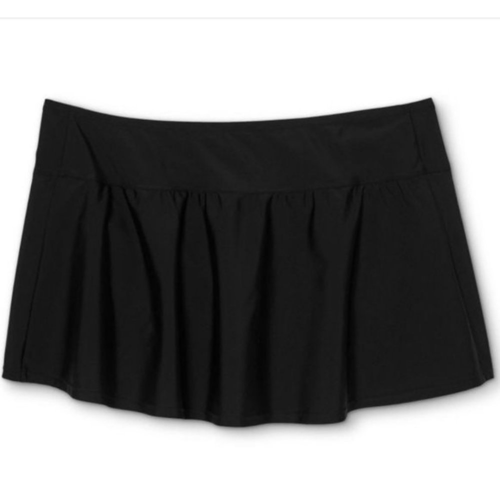 Kona Sol Black Plus Size Swim Skirt 20W/22W - Picture 3 of 5
